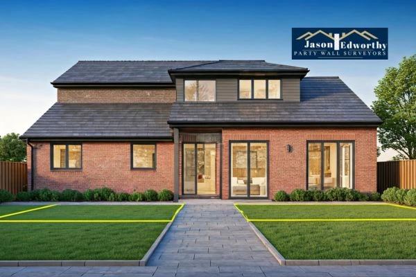 Home extension focusing on boundary line Andover